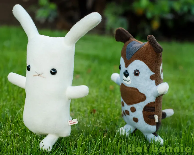 Flat Bonnie - bunny plush stuffed animal