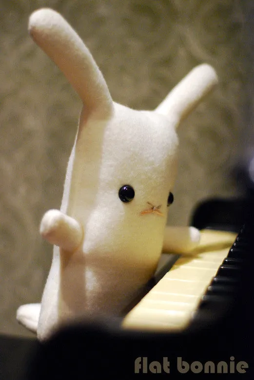Flat Bonnie - bunny plush stuffed animal