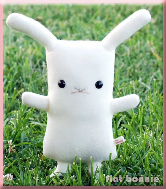 Flat Bonnie - bunny plush stuffed animal