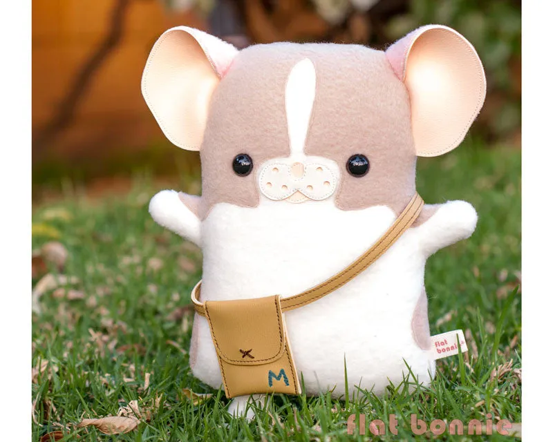Flat Bonnie x Marty Mouse - Limited Edition "Travel Marty" - Mouse/ Rat stuffed animal plush