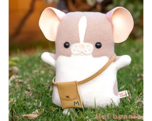 Flat Bonnie x Marty Mouse - Limited Edition "Travel Marty" - Mouse/ Rat stuffed animal plush