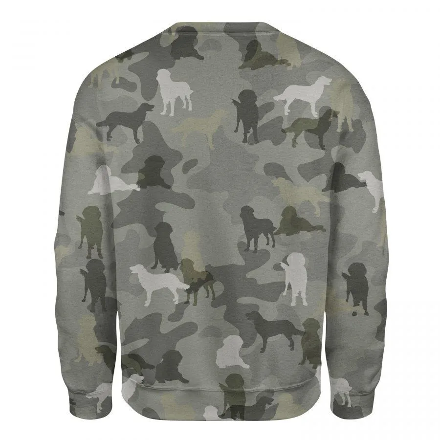 Flat-coated Retriever - Camo - Premium Sweatshirt