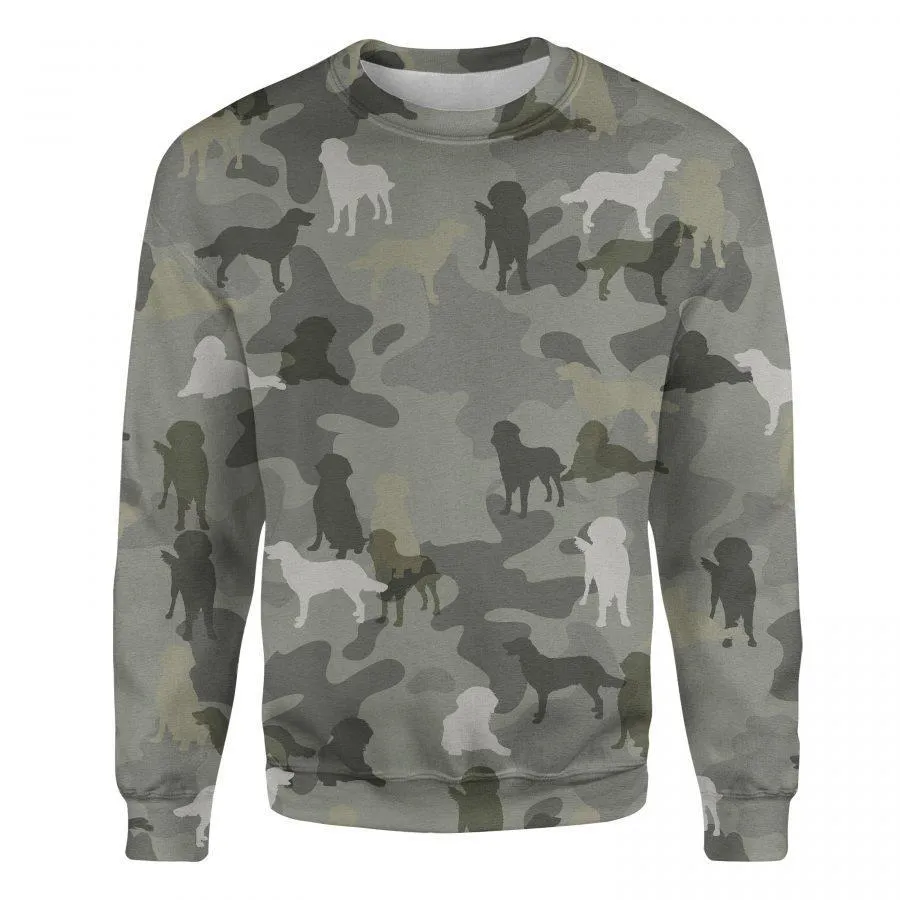 Flat-coated Retriever - Camo - Premium Sweatshirt