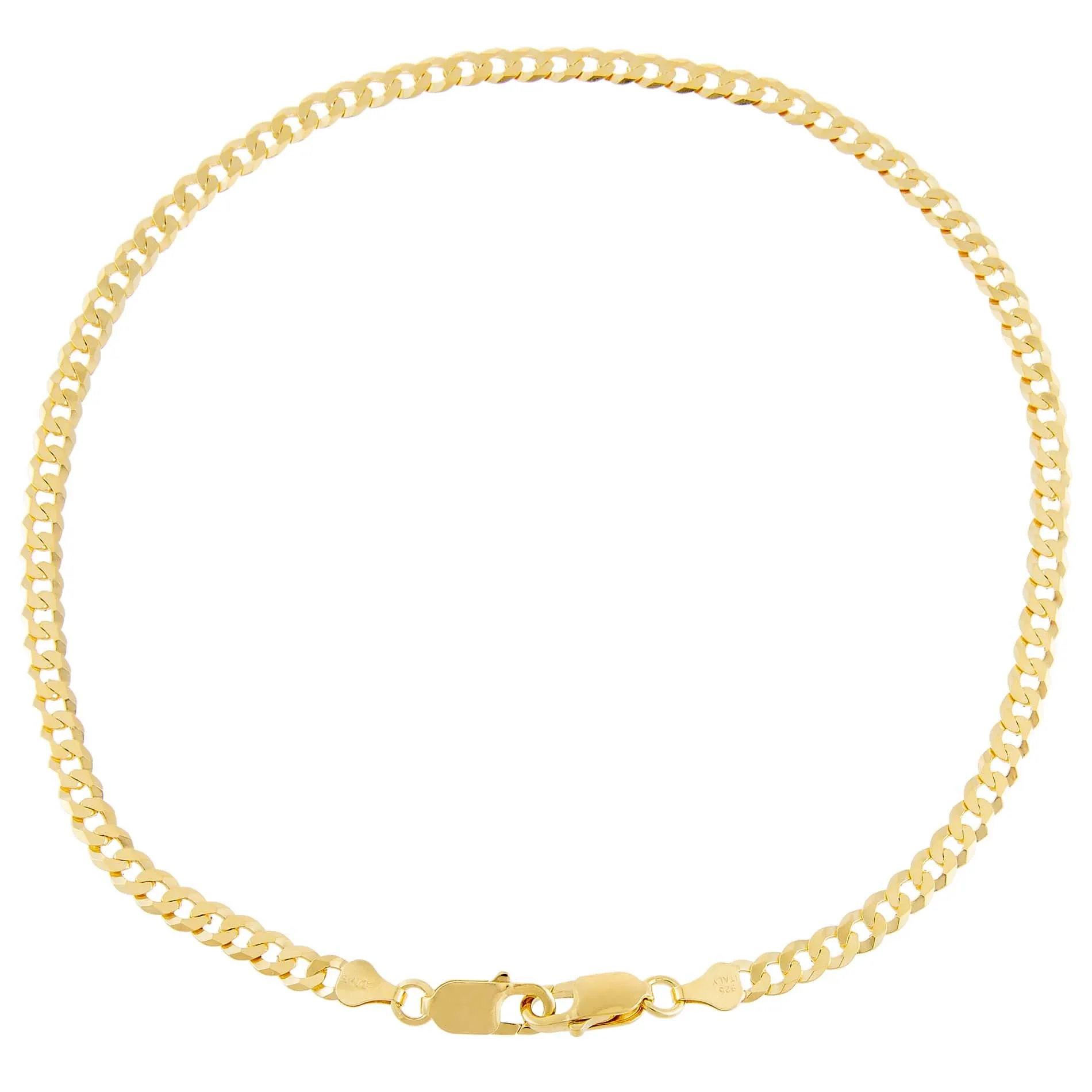 Flat Cuban Curve Chain Necklace