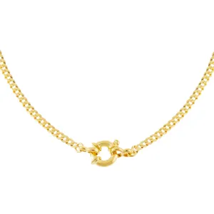 Flat Cuban Toggle Chain Necklace