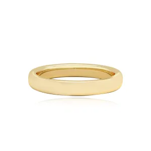 Flat Gold Wedding Band
