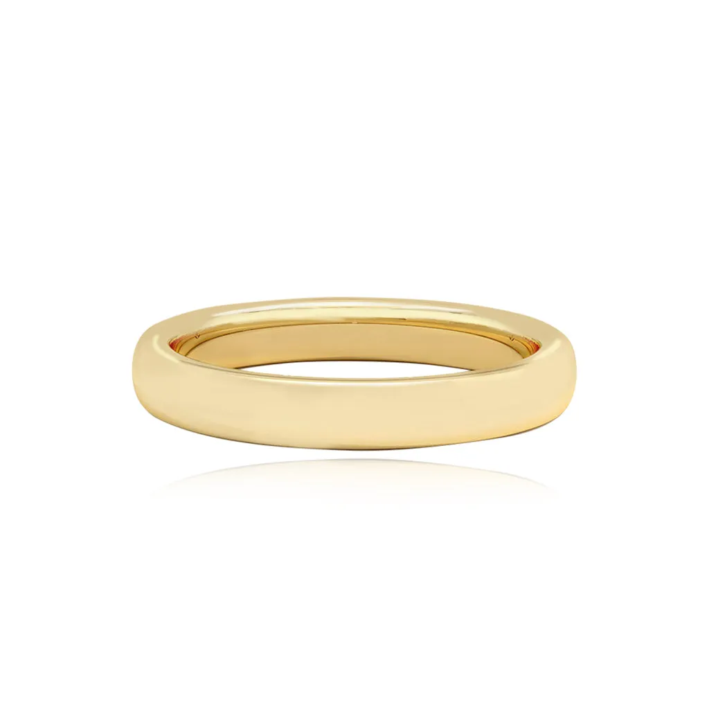 Flat Gold Wedding Band