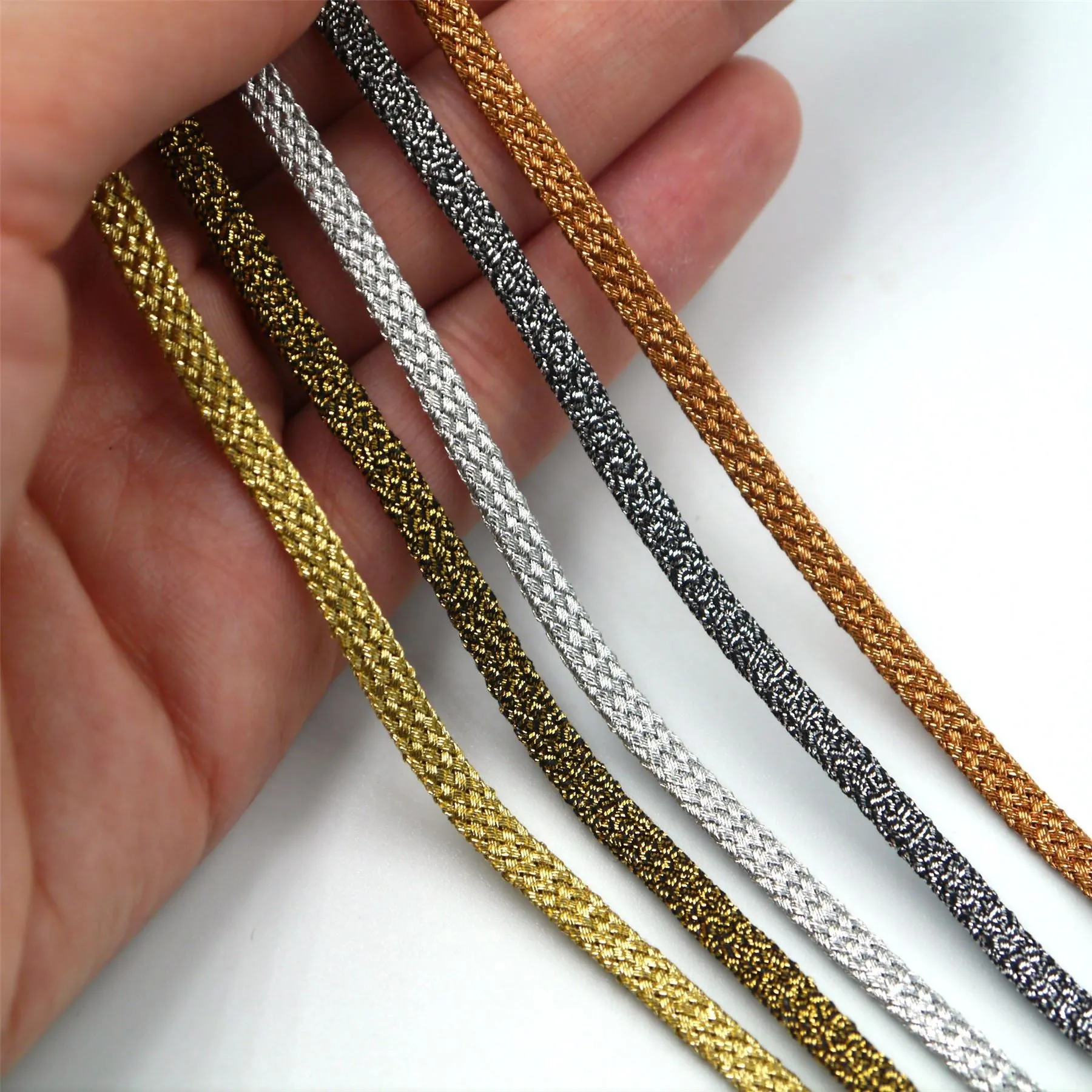 Flat Metallic Braid 4mm 7405