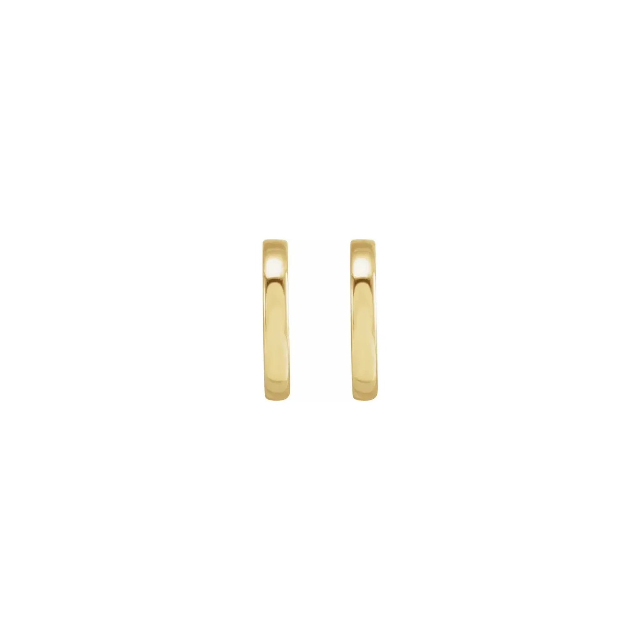 flat post hoop earrings