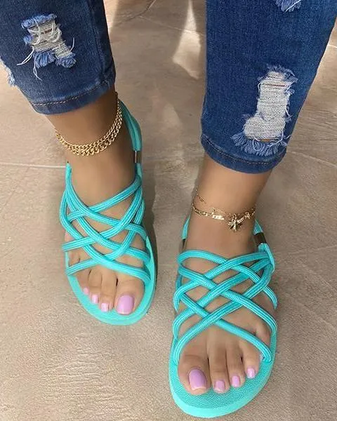 Flat Shoes Hemp Rope Sandals