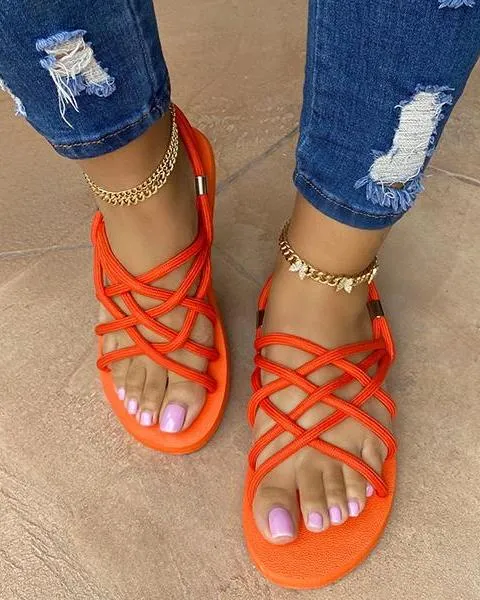 Flat Shoes Hemp Rope Sandals
