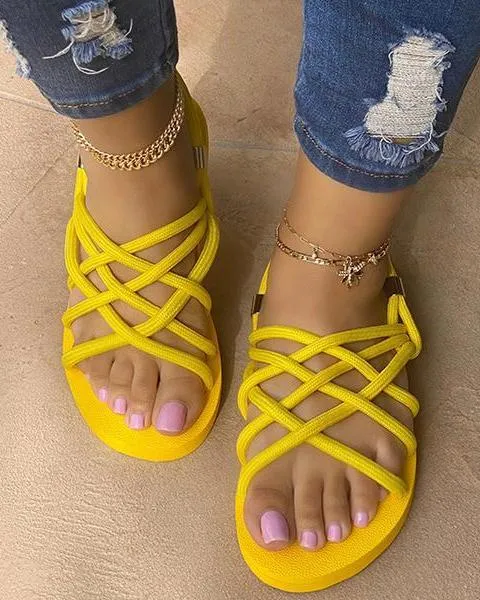 Flat Shoes Hemp Rope Sandals