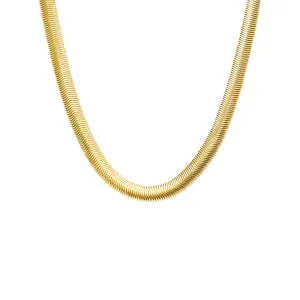 Flat Snake Chain Necklace