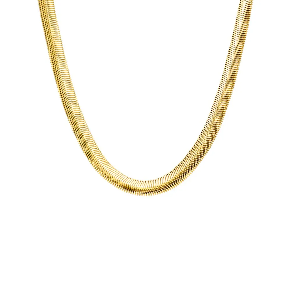 Flat Snake Chain Necklace