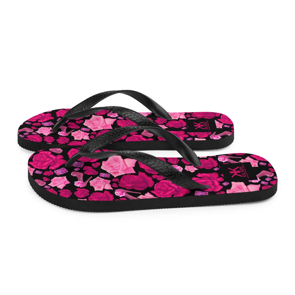 Flip-Flops 'Pink crystals shoes'