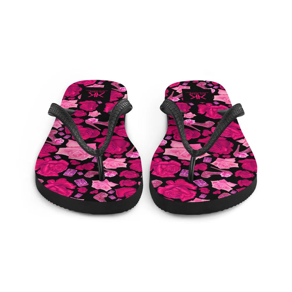 Flip-Flops 'Pink crystals shoes'