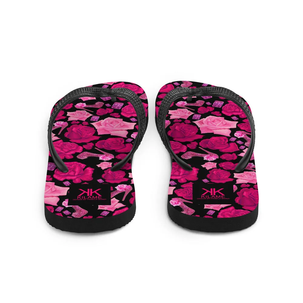 Flip-Flops 'Pink crystals shoes'