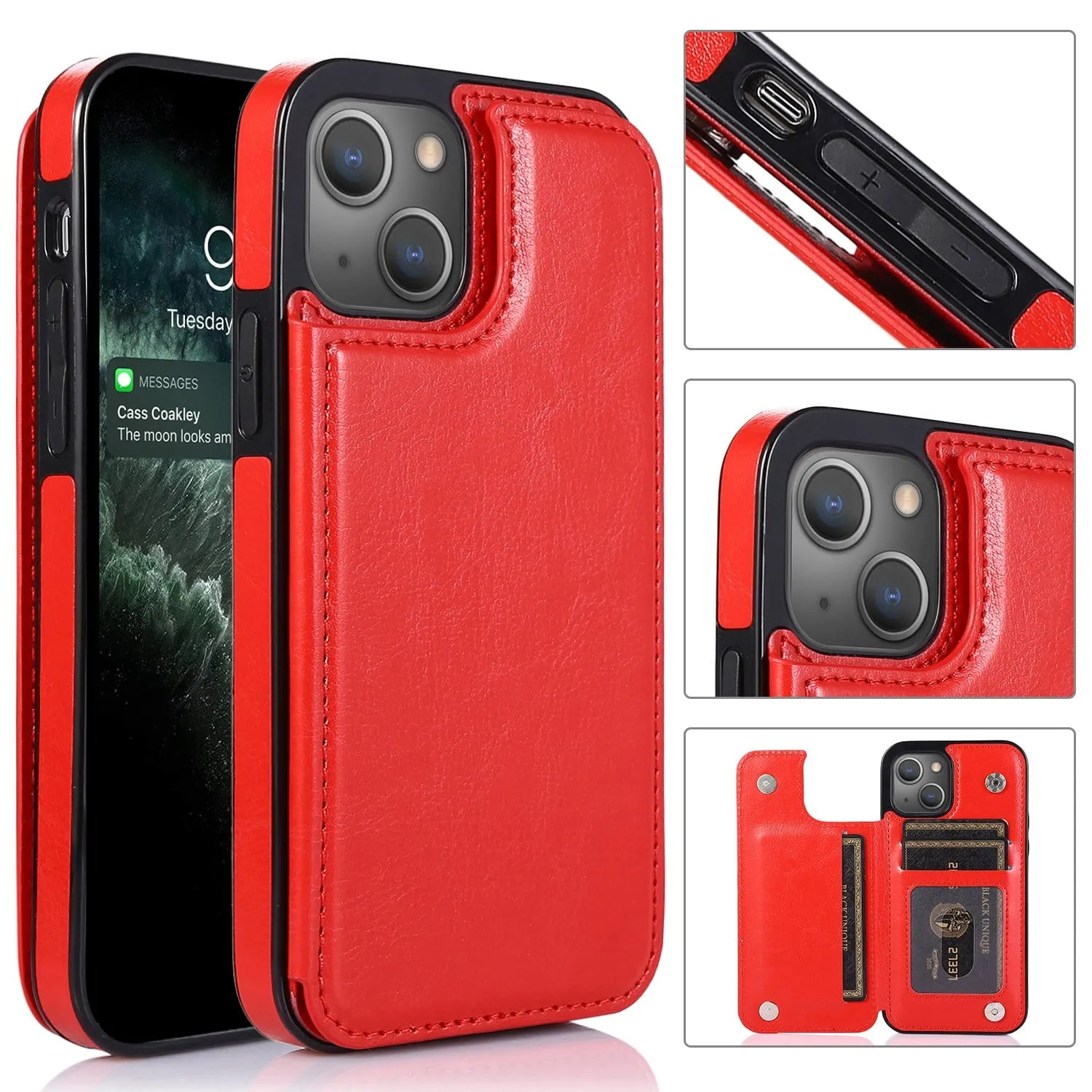 Flip Leather Phone Wallet Case