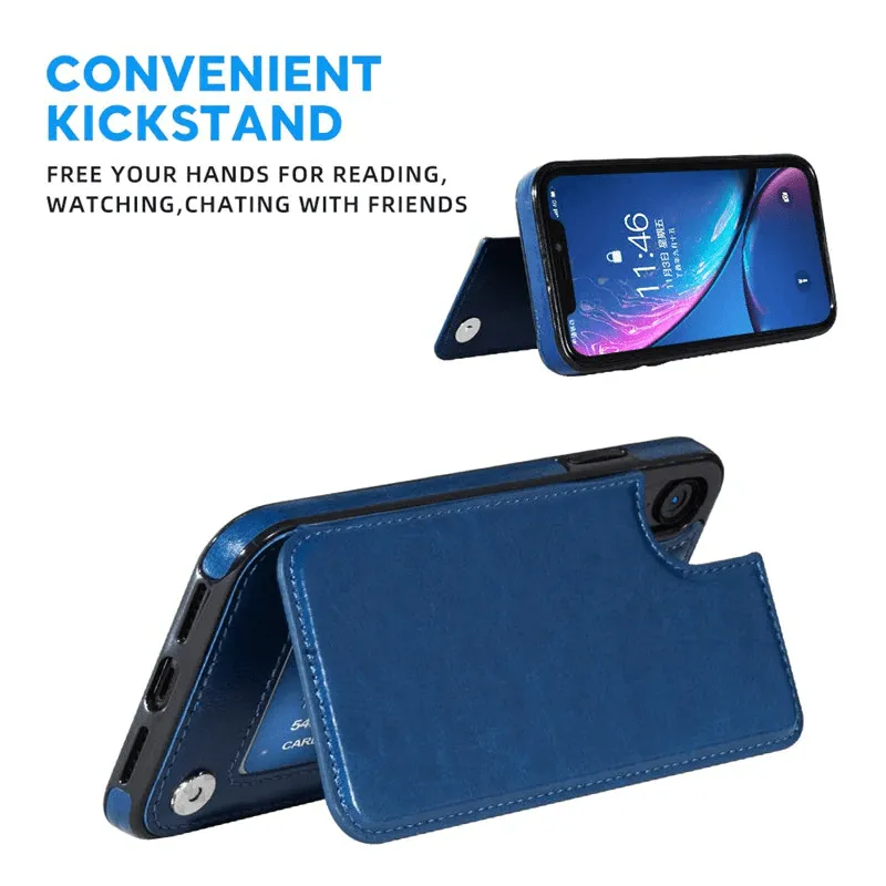 Flip Leather Phone Wallet Case