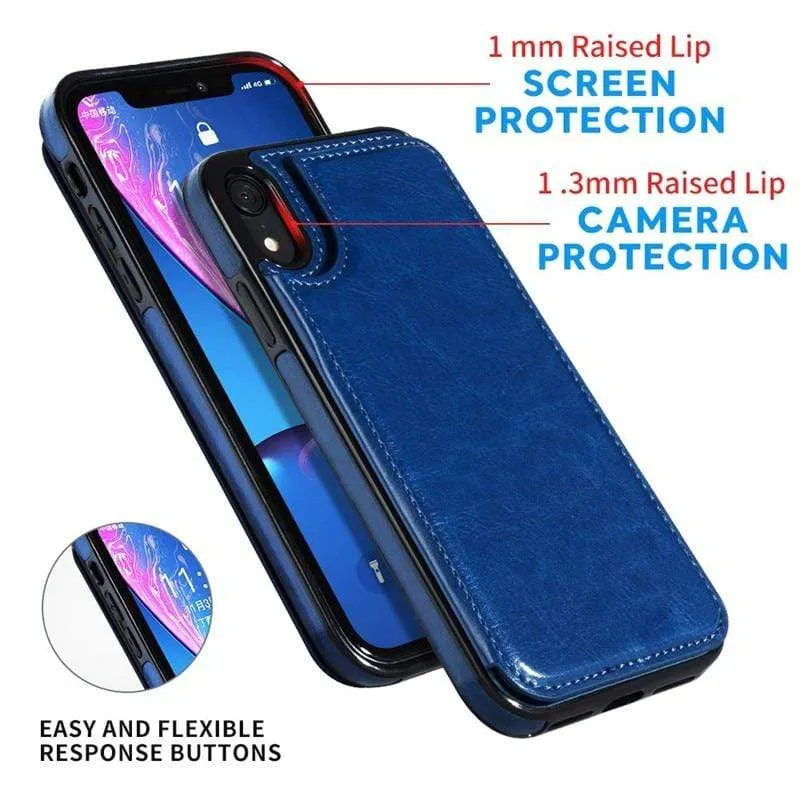 Flip Leather Phone Wallet Case
