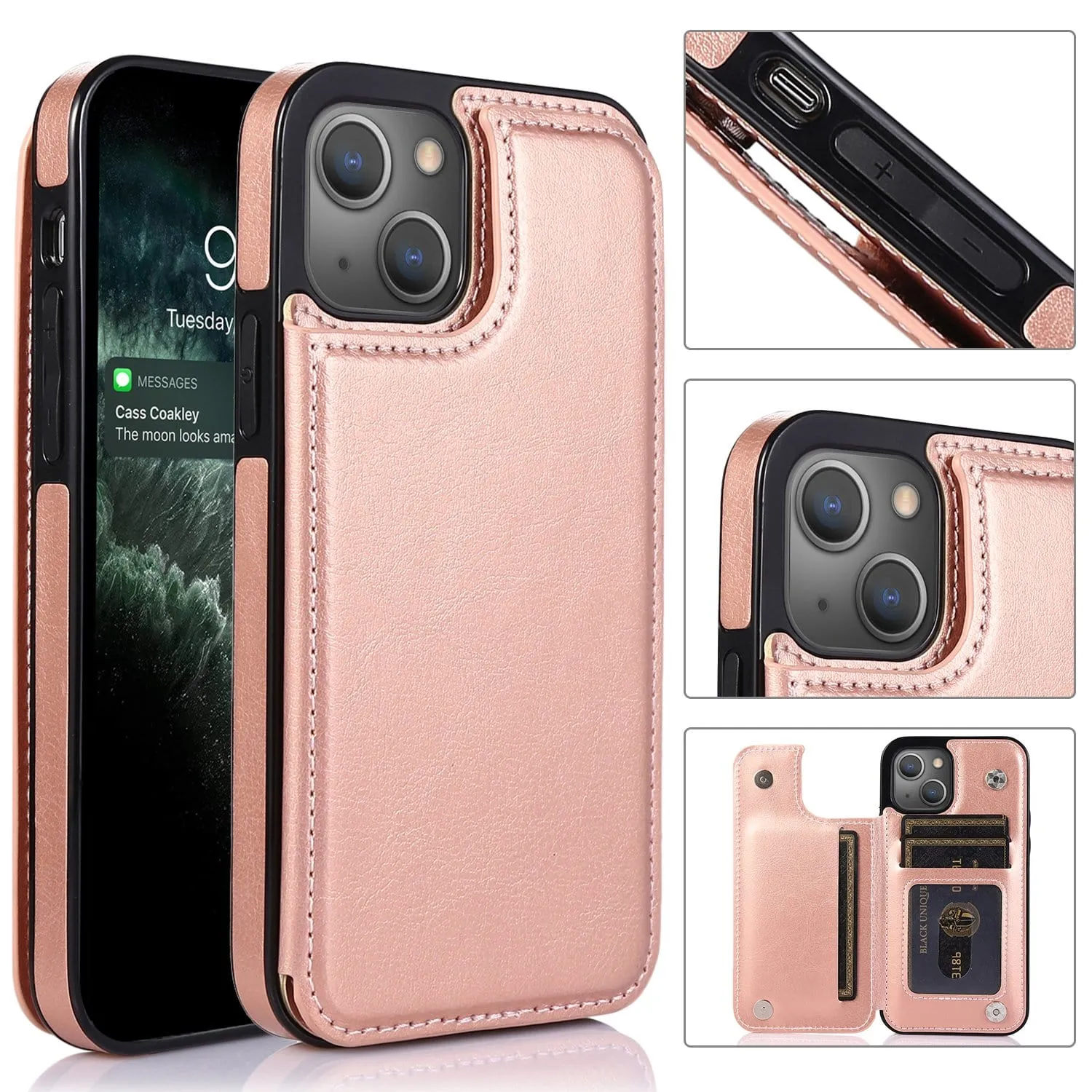 Flip Leather Phone Wallet Case