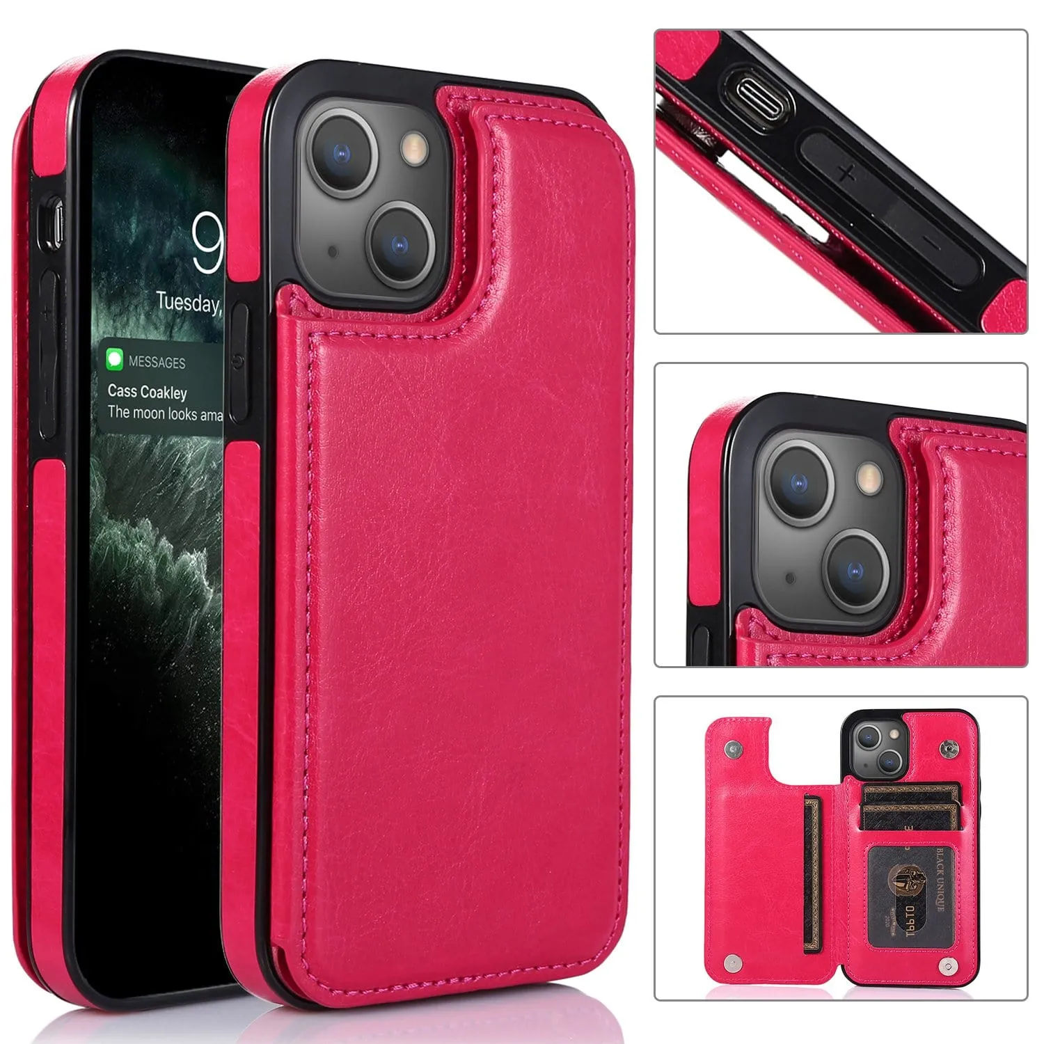Flip Leather Phone Wallet Case