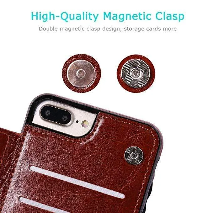 Flip Leather Phone Wallet Case