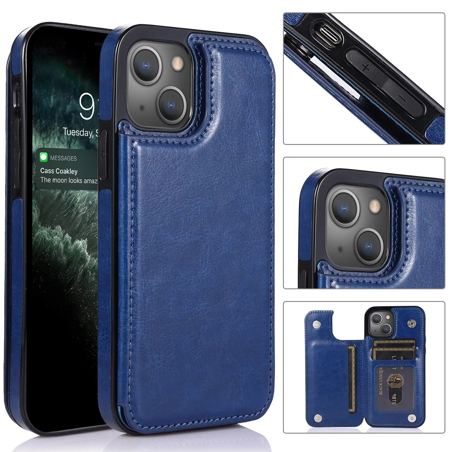 Flip Leather Phone Wallet Case