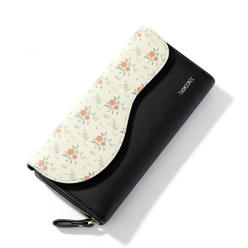 Floral Flip Wallet