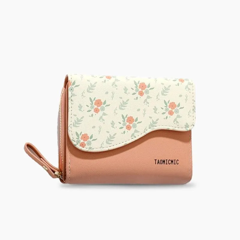 Floral Flip Wallet