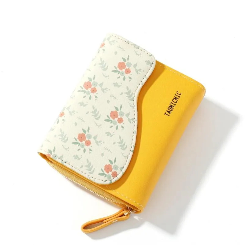 Floral Flip Wallet