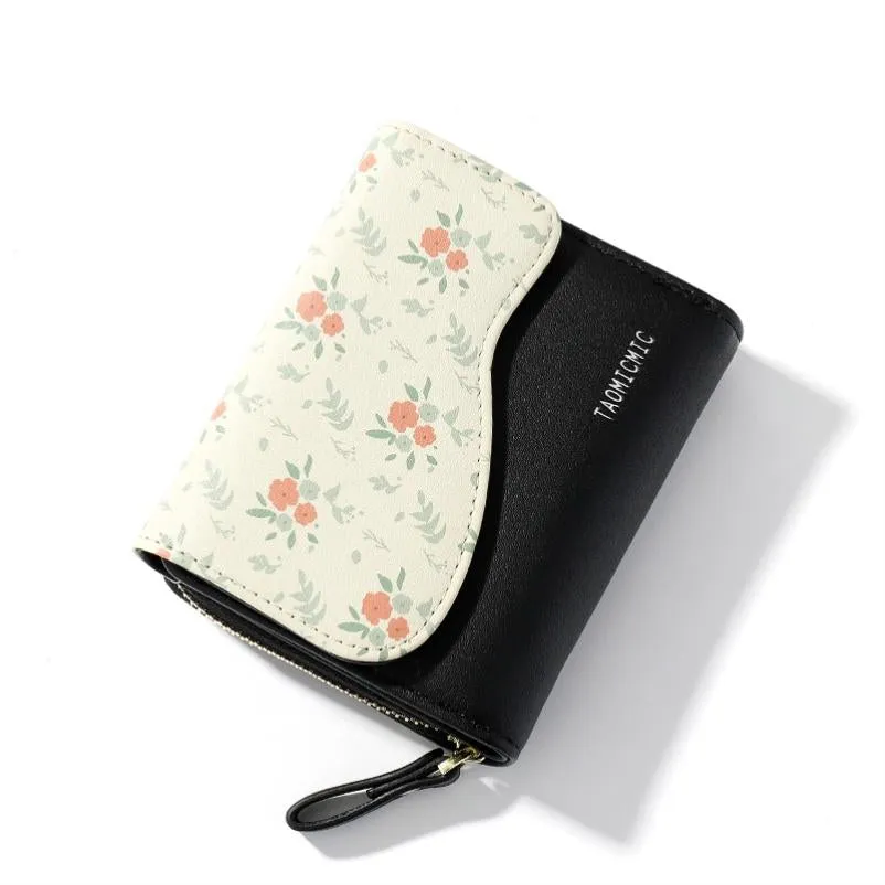 Floral Flip Wallet