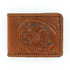 FLORAL TOOLED NOCONA BIFOLD WALLET