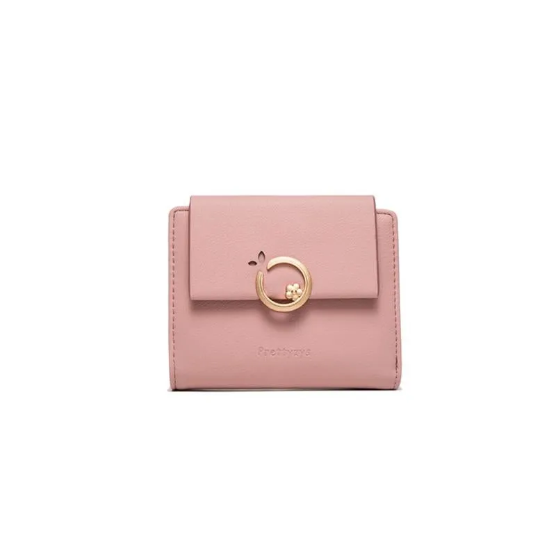 Flower Buckle Flip Cover Wallet