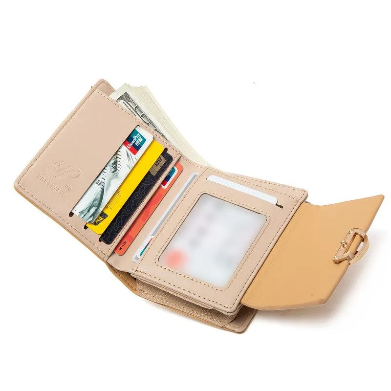 Flower Buckle Flip Cover Wallet