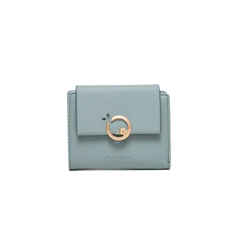 Flower Buckle Flip Cover Wallet