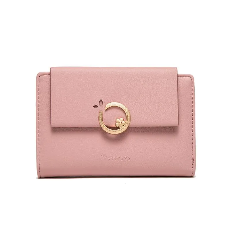 Flower Buckle Flip Cover Wallet
