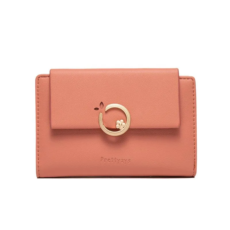 Flower Buckle Flip Cover Wallet