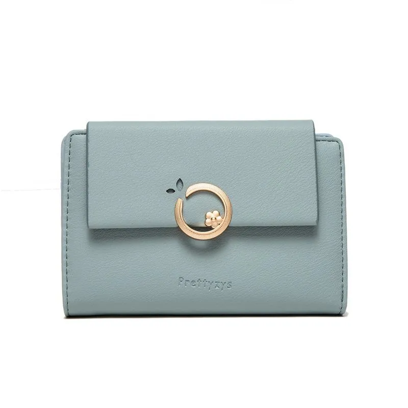 Flower Buckle Flip Cover Wallet
