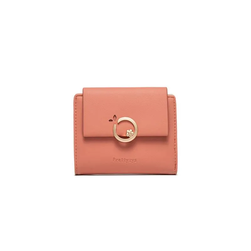 Flower Buckle Flip Cover Wallet