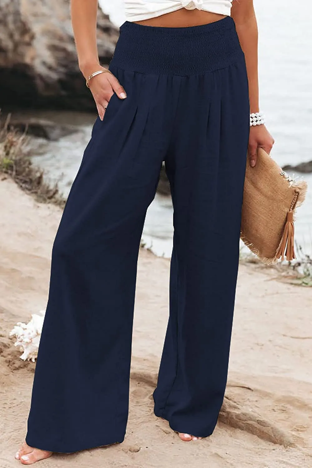 Flowing Wide-Leg Trousers: High-Waisted Comfort