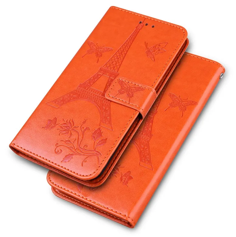 For iPhone12 iPhone12Pro 6.1 Inches Leather Case Flip Cover Card Slots Stand Bag black