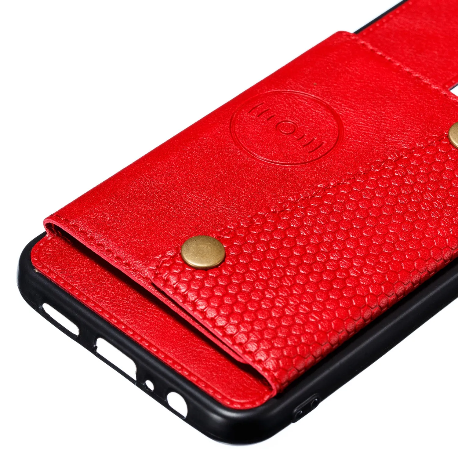 For OPPO F11 PU Leather Flip Stand Shockproof Cell Phone Cover Double Buckle Anti-dust Case With Card Slots Pocket gray