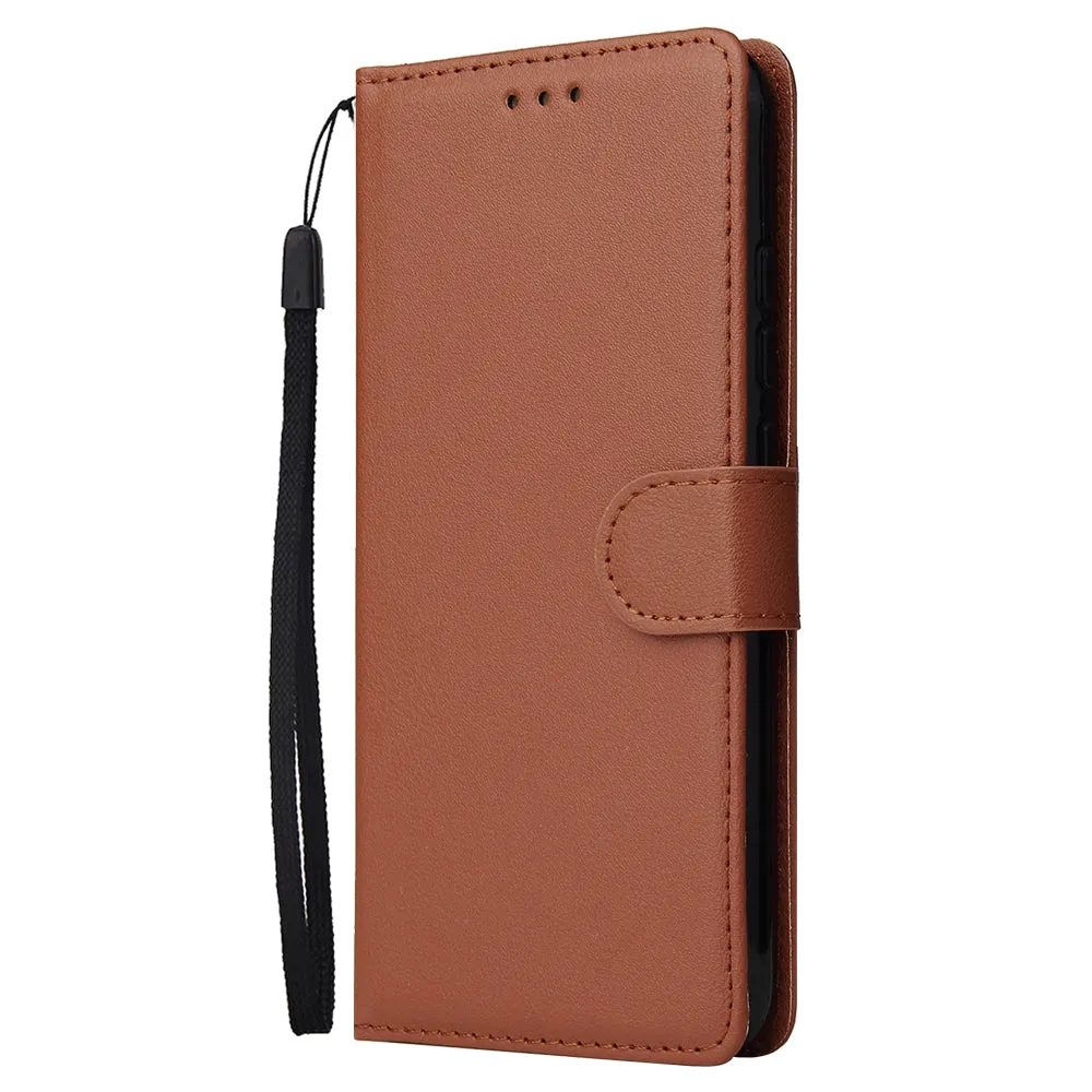 For Redmi note 7/Redmi note 7pro Flip-type Leather Protective Phone Case with 3 Card Position Buckle Design Phone Cover  Gold