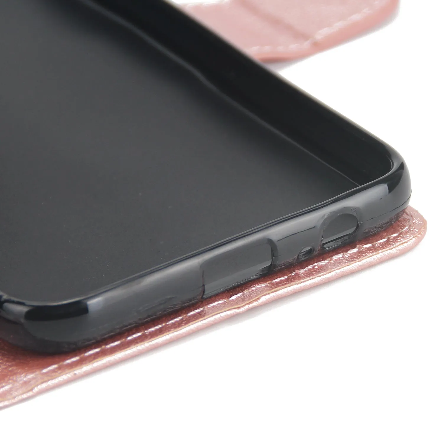 For Samsung A6 2018 Flip-type Leather Protective Phone Case with 3 Card Position Buckle Design Phone Cover  wine red