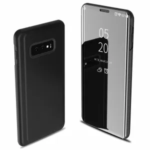 For Samsung Galaxy S10/S10 Plus/S10E Smart Leather Flip Mirror 360 Phone Case Cover