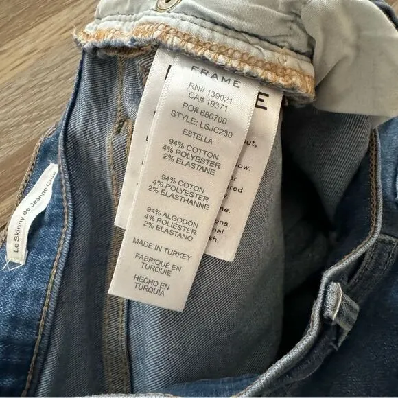 FRAME DENIM Le Skinny Crop Jeans Estrella