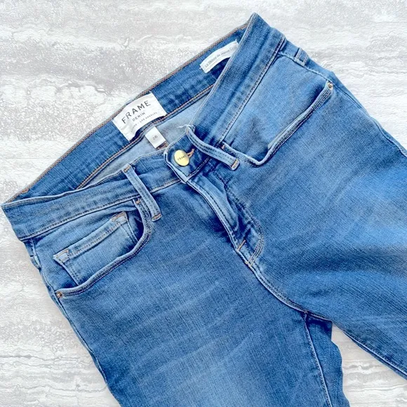 FRAME DENIM Le Skinny Crop Jeans Estrella