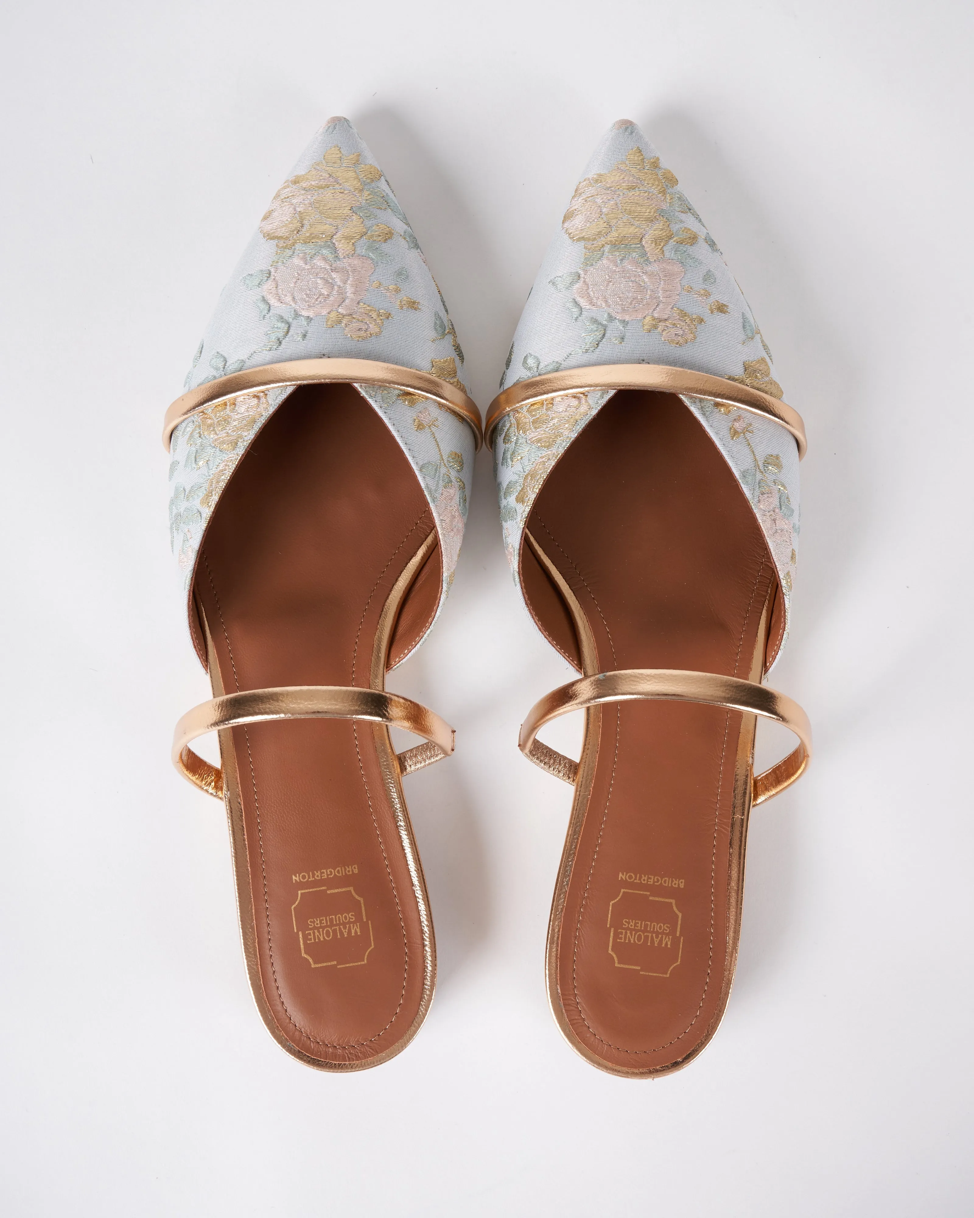 frankie flat - pale blue and brass