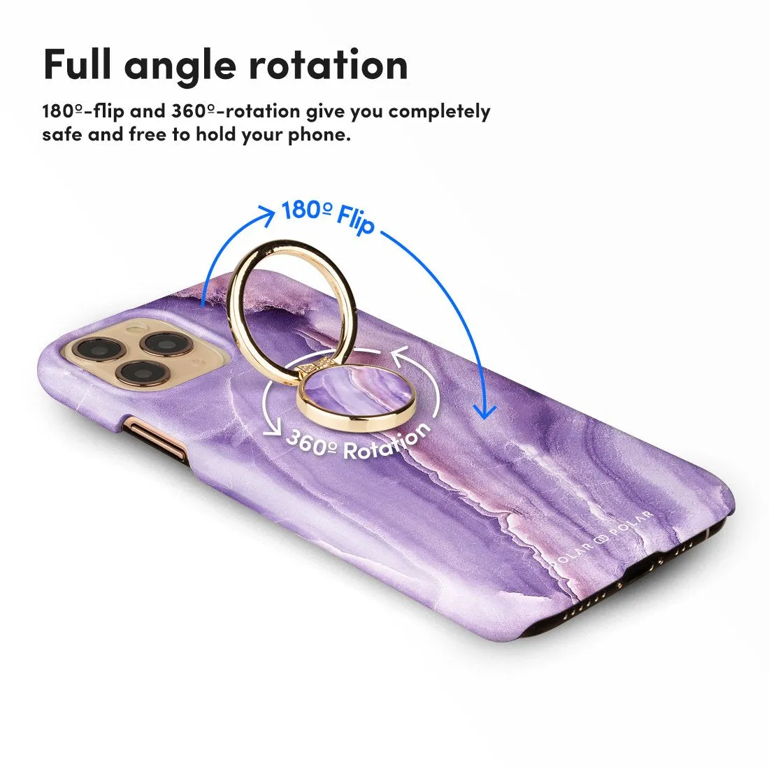 French Violet | Custom Phone Ring Holder  (Non-MagSafe)